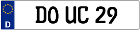 Trailer License Plate